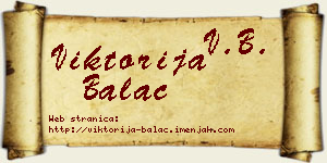 Viktorija Balać vizit kartica